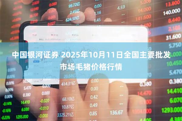 中国银河证券 2025年10月11日全国主要批发市场毛猪价格行情