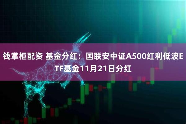 钱掌柜配资 基金分红：国联安中证A500红利低波ETF基金11月21日分红